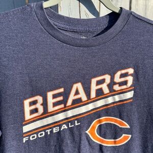 Chicago Bears Football Boy’s Shirt 14/16 XL Youth NFL Team Apparel Navy Tee